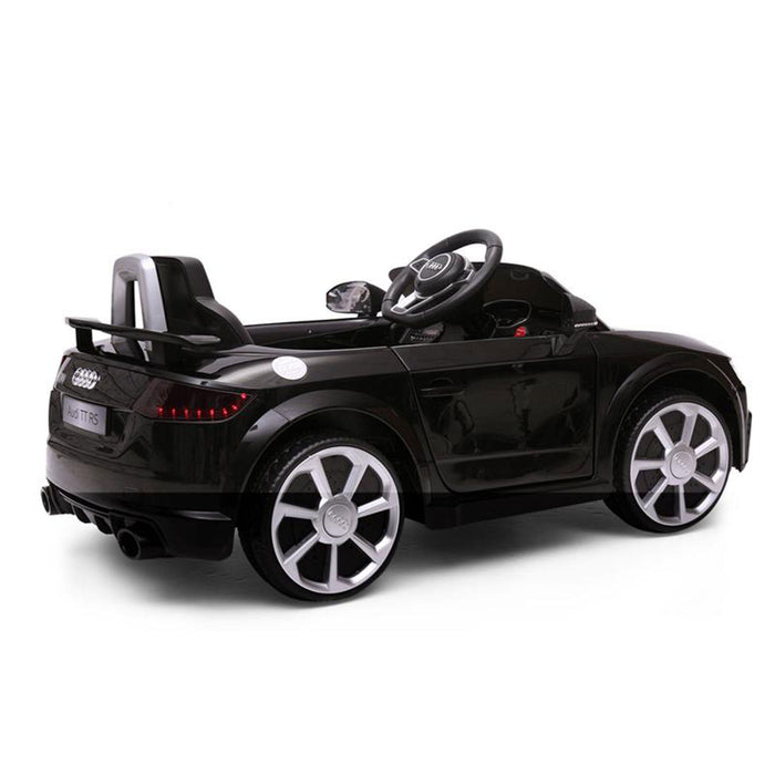 TOBBI 12V Electric Battery Powered Ride On Audi TT RS Toy Car for Kids, Black