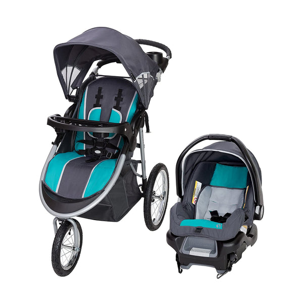 Baby Trend Pathway 35 Jogger Infant Baby Jogger Stroller Travel System, Teal