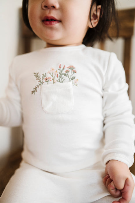 Ely's & Co. Cotton - Pocket Full of Flowers Collection Top + Bloomer