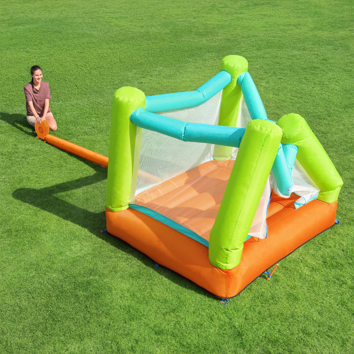 Bestway Jump And Soar Outdoor Indoor Inflatable Bounce House with Air Pump & Bag