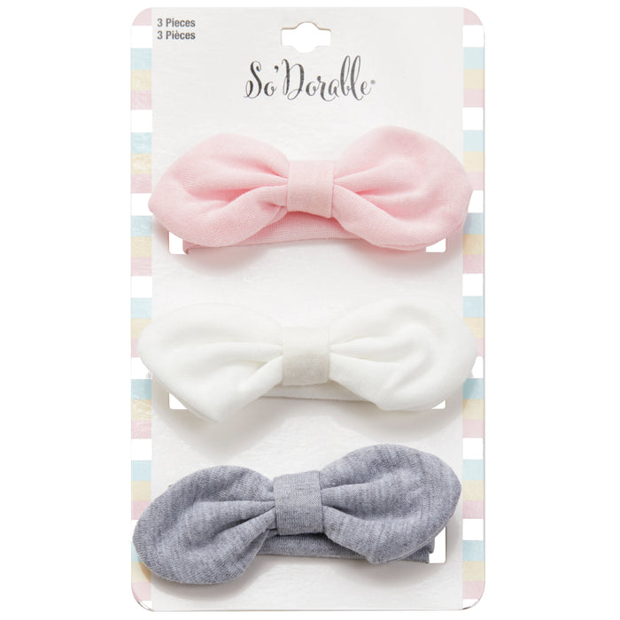 So'dorable 3 Piece Knit Bow Headwrap Set