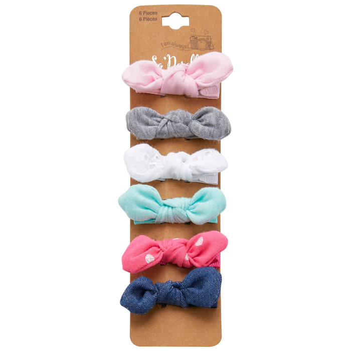 So'dorable 6 Piece Mini Knot Bow Clip Multipack