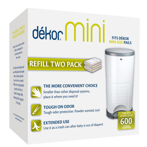 Diaper Dekor Mini Diaper Disposal System with Refills 2-Pack