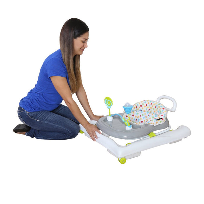 Baby Trend 3.0 Kids Adjustable Activity Walker with Walk Behind Bar, Sprinkles