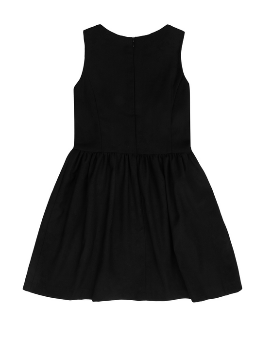 Mia Belle Girls Black Tulip Hem Girls Uniform Dress by Kids Couture