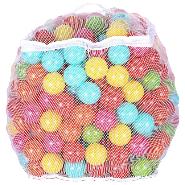 BalanceFrom Fitness 2.3 In Crush Proof Play Pit Balls w/ Storage Bag, Multicolor