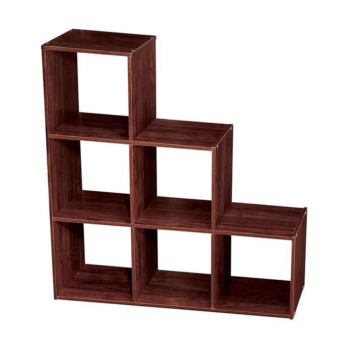 ClosetMaid 3 Tier Wooden Cubical Organizer for Added Storage, Dark Cherry (2 Pk)