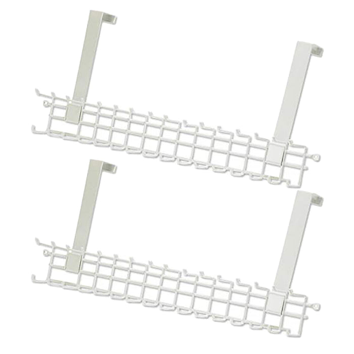 ClosetMaid Over the Door Durable Wire Rack for Hanging Storage, White (2 Pack)