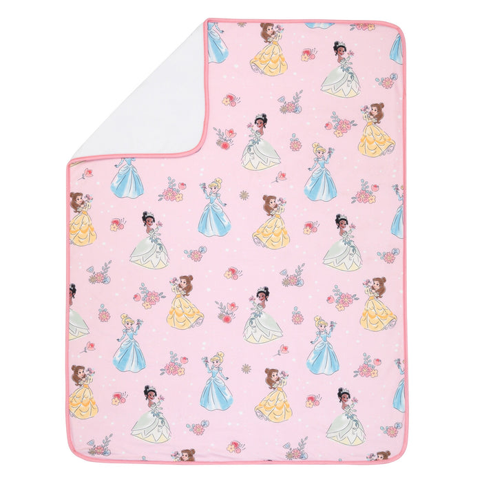 Lambs & Ivy Disney Princesses Baby Girl Pink Fleece Baby Blanket