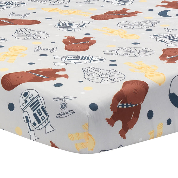 Lambs & Ivy Star Wars Millennium Falcon Fitted Crib Sheet