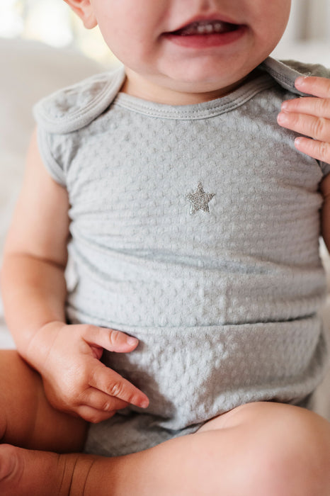 Ely's & Co. Cotton - Embroidered Heart and Star Collection-Romper