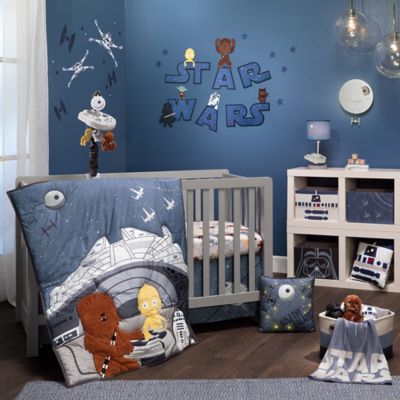 Lambs & Ivy Star Wars Millennium Falcon 3-Piece Crib Bedding Set