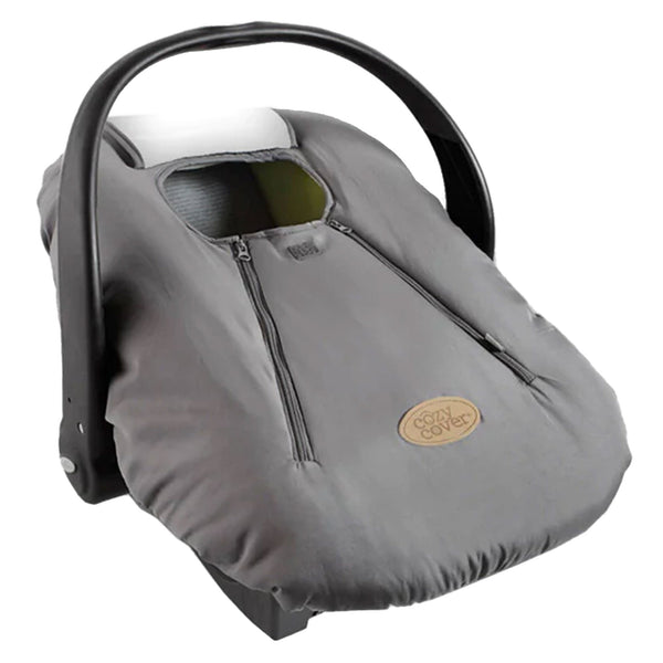 CozyBaby Original Infant Car Seat Cover w/ Dual Zippers & Elastic Edge, Charcoal