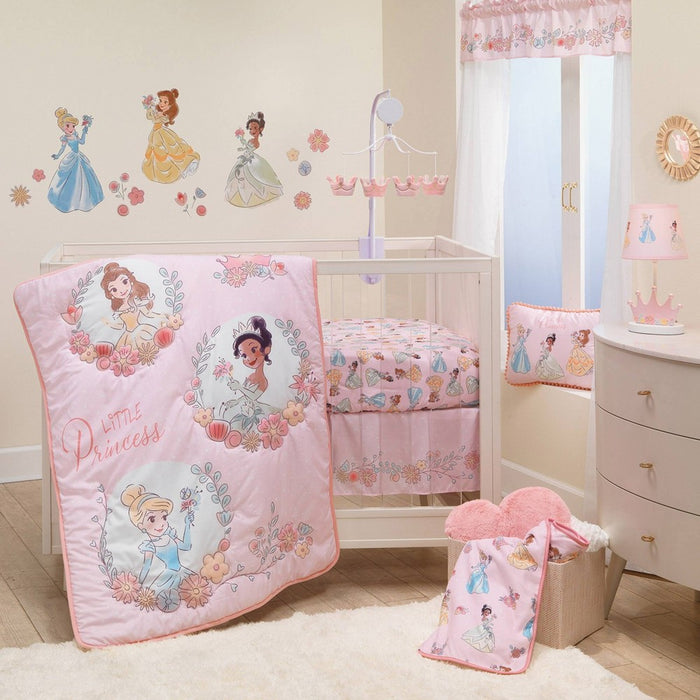 Lambs & Ivy Disney Princesses 3-Piece Nursery Baby Crib Bedding Set
