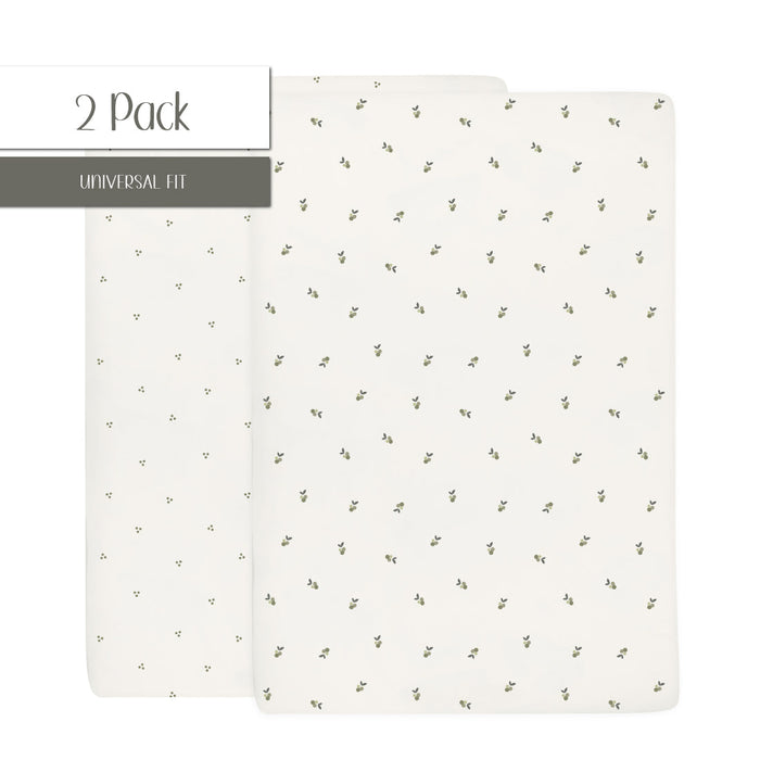 Ely's & Co. Waterproof Pack N Play I Portable Crib Sheet Set