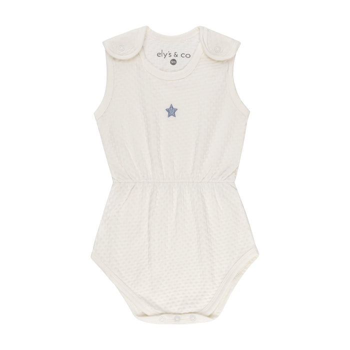 Ely's & Co. Cotton - Embroidered Heart and Star Collection-Romper