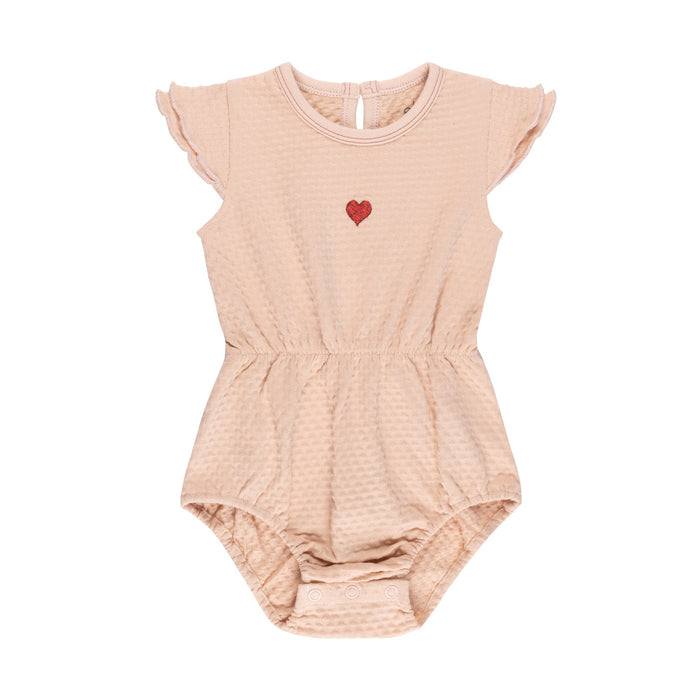 Ely's & Co. Cotton - Embroidered Heart and Star Collection-Romper