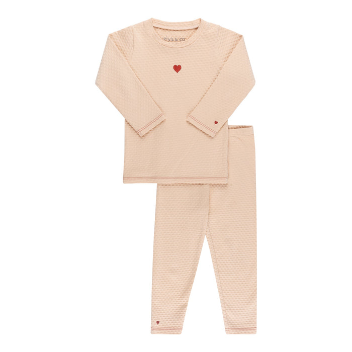 Ely's & Co. Cotton - Embroidered Heart and Star Collection- Lounge Set