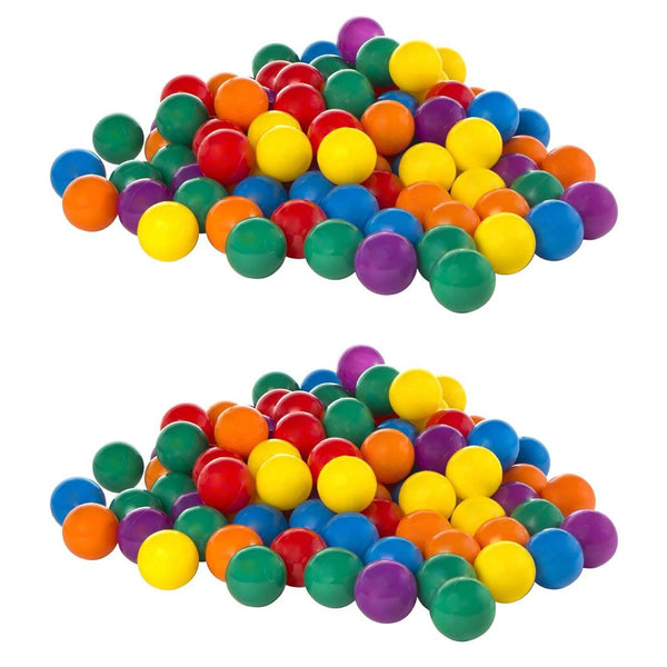 Intex 100 Pack Small Plastic Multi-Colored Fun Ballz For A Ball Pit (2 Pack)