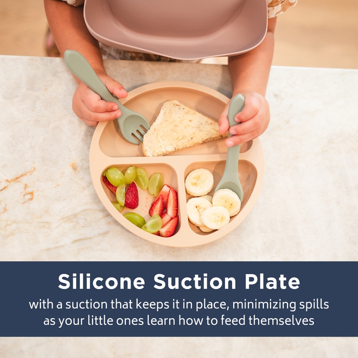 Babeehive Goods Mustard Silicone Suction Plate