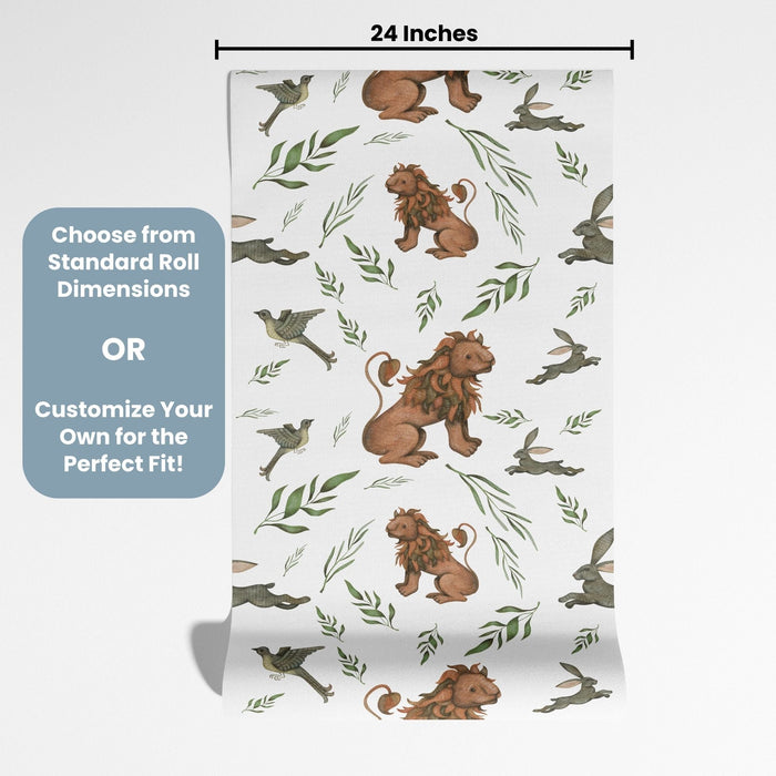 TeepeeJoy Jungle Wallpaper for Nursery and Kids Rooms - Forest Fables