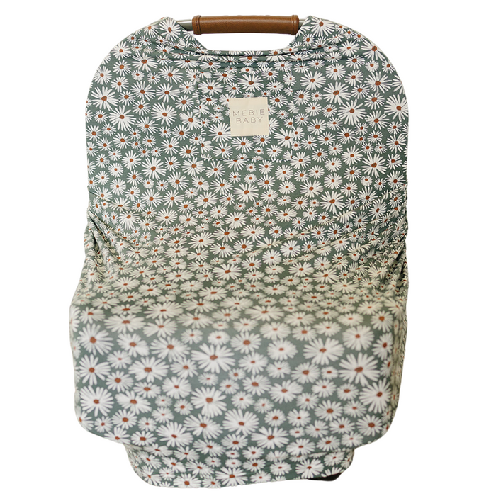 Mebie Baby Dark Green Daisy Bamboo Multi-Use Cover