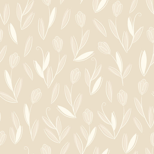 TeepeeJoy Kids and Nursery Leaves Wallpaper - Vanilla Vines