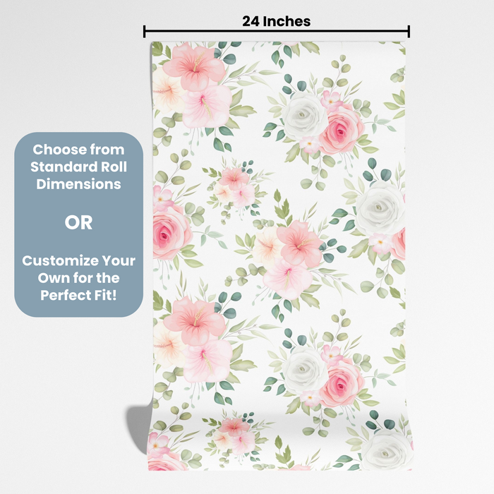 TeepeeJoy Floral Theme Wallpaper - Clustered Bouquet