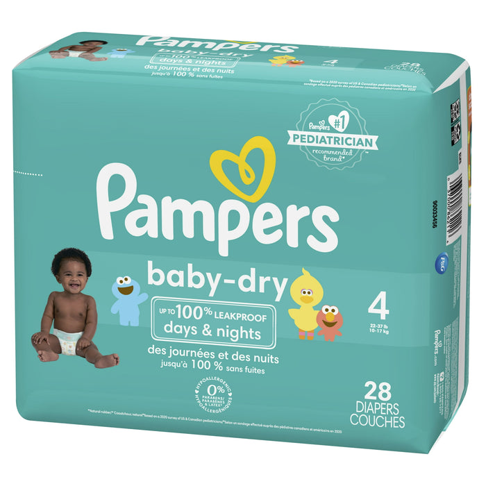 Pampers Baby Dry Diapers Size 4 28 Count