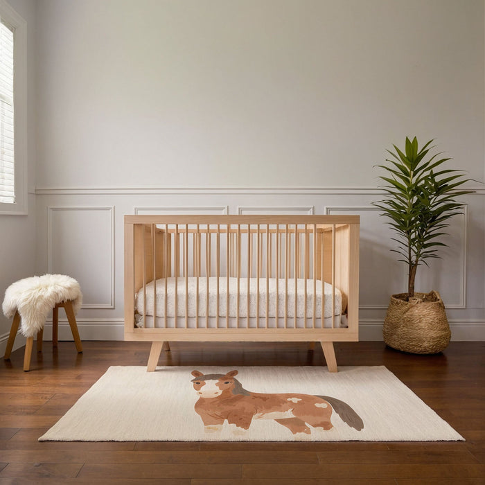 TeepeeJoy Horse Rug for Nursery and Kids Rooms - Playful Pony