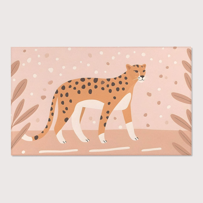 TeepeeJoy Kids and Nursery Cheetah Area Rug - Dotty Drifter