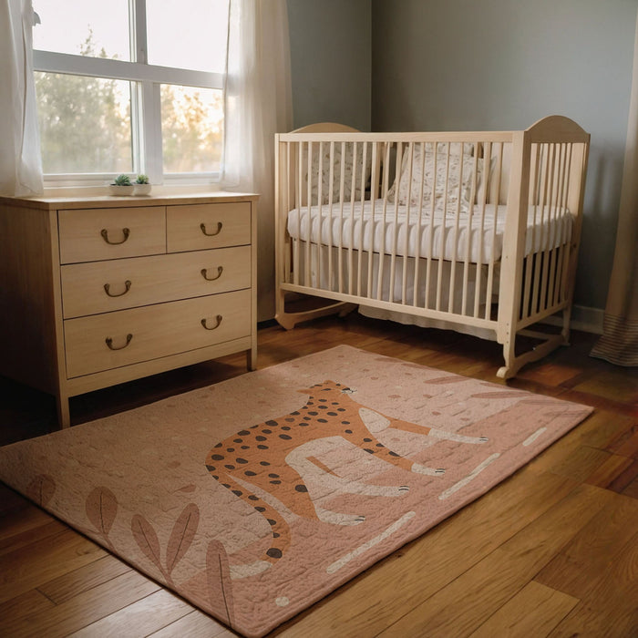 TeepeeJoy Kids and Nursery Cheetah Area Rug - Dotty Drifter