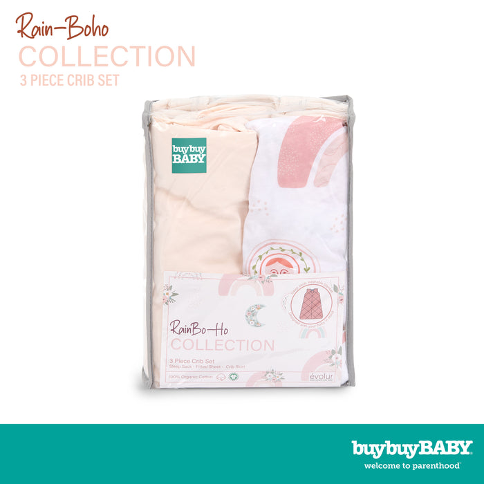 buybuy BABY by Evolur RainBo-ho Organic Cotton 3-Piece Crib Set