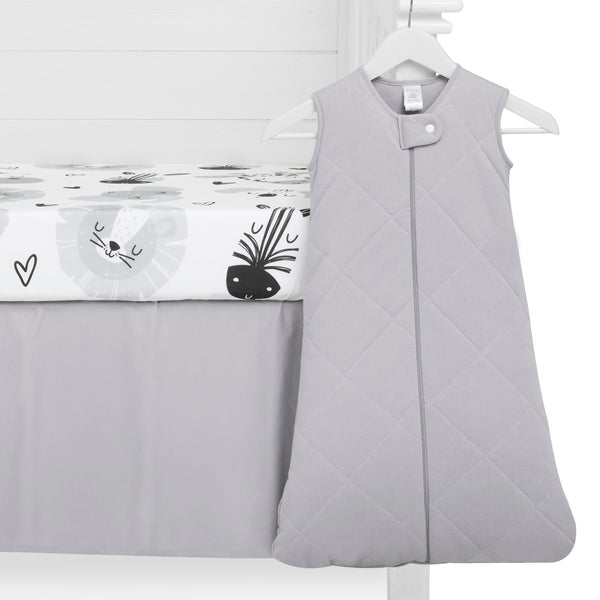 buybuy BABY by Evolur Zoo Love Organic Cotton 3-Piece Crib Set