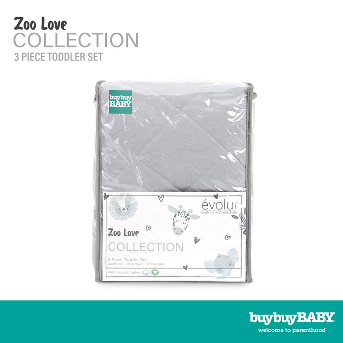 buybuy BABY by Evolur Zoo Love Organic Cotton 3-Piece Toddler Set