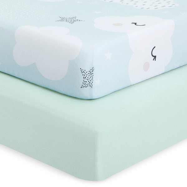 buybuy BABY by Evolur Dreamer Organic Cotton 2-Piece Fitted Sheet Set