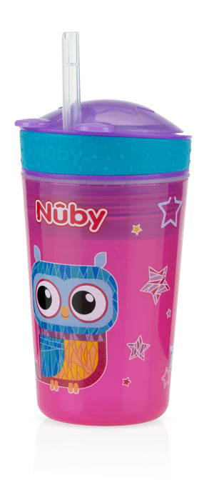 Nuby Printed Snack n' Sip - Cup, 9oz Liquid