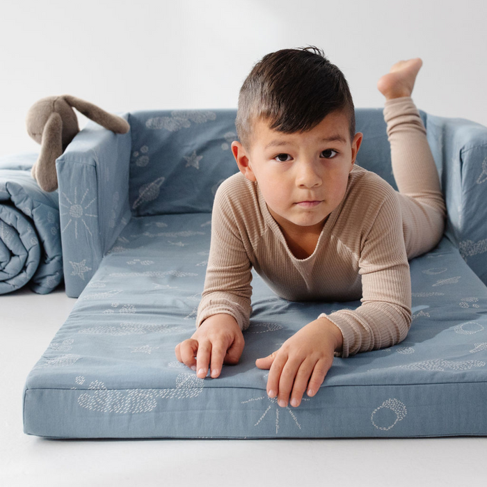 Toki Mats Galaxy in Blue Play Couch
