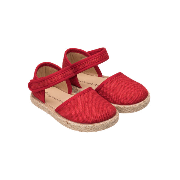 Elephantito Linen Classic Espadrille Red