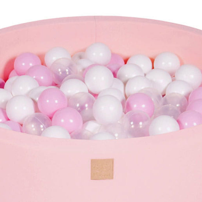 MeowBaby Large Round 35 x 11.5 Inch Baby Foam Ball Pit with 200 2.75 Inch Balls