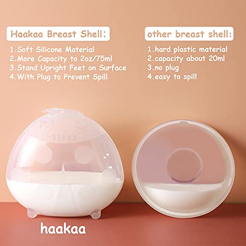 Haakaa Silicone Milk Collector 2.5 oz 2 pack