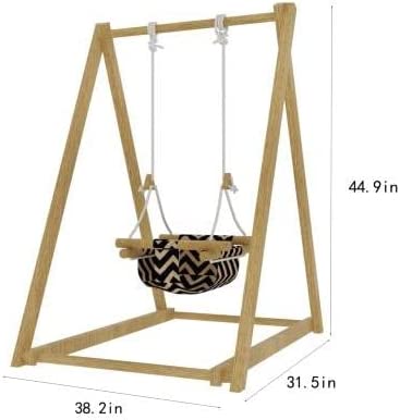 Avenlur Spruce - Baby and Toddler Foldable Wooden Swing Set