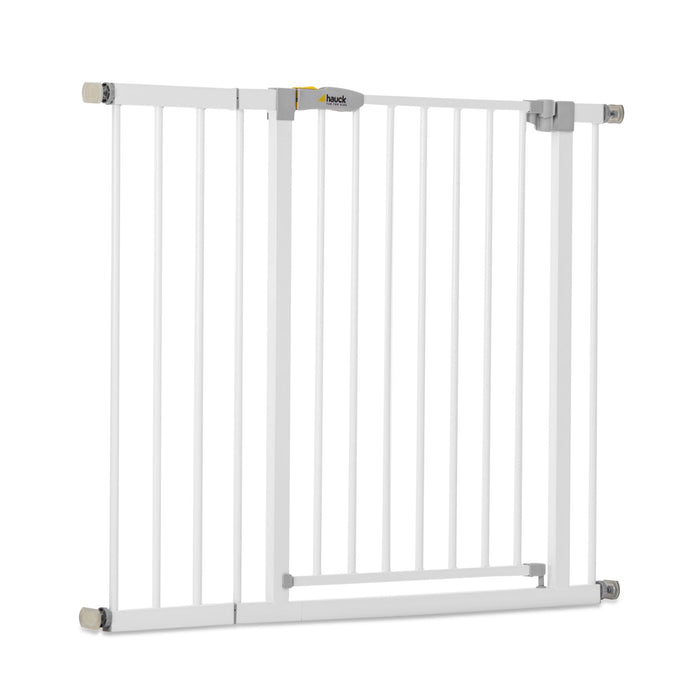 Hauck 59727 Open N Stop KD Pressure Fit with 8 Inch Extension Baby Gate, White