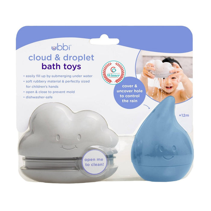 Ubbi Cloud & Droplet Toys, Cloudy Blue