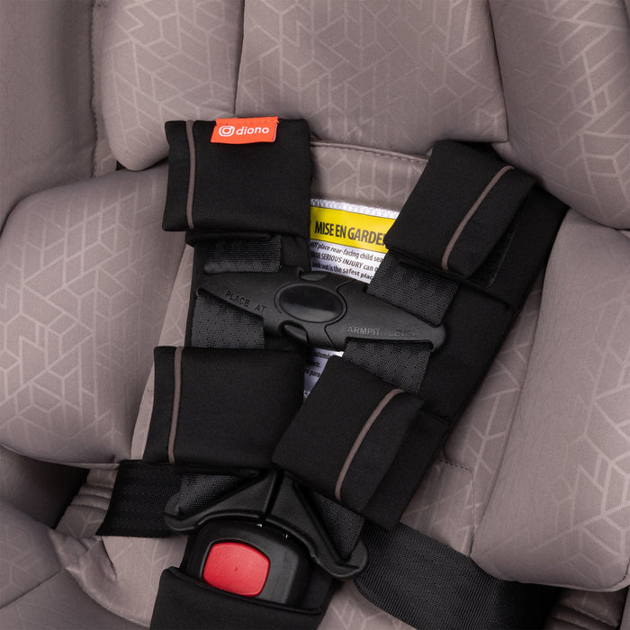 Diono Radian 3RXT Slim Fit 3 Across All-In-One Convertible Car Seat, Gray Oyster