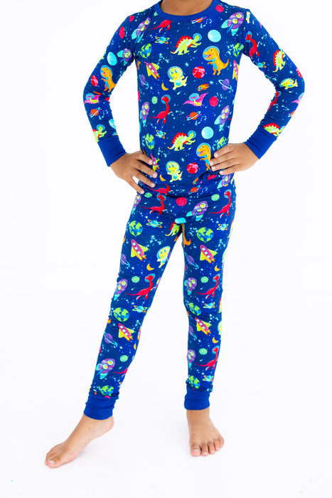 Birdie Bean comet 2-piece pajamas: LONG