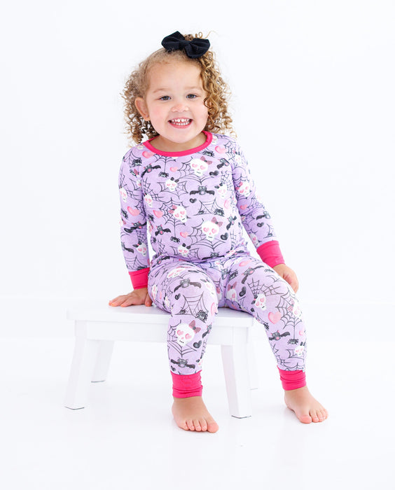 Birdie Bean carrie 2-piece glow-in-the-dark pajamas: LONG