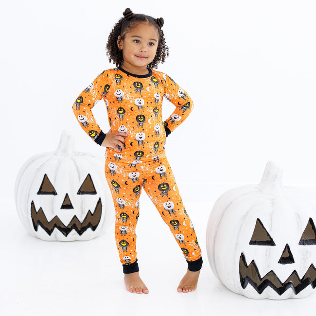 Birdie Bean michael 2-piece glow-in-the-dark pajamas: LONG