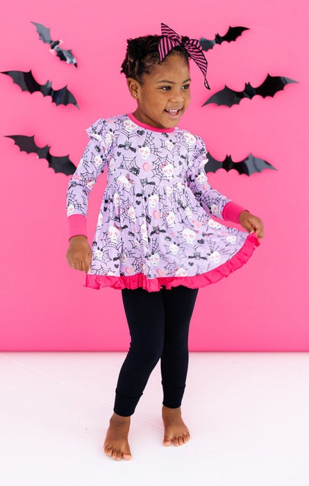 Birdie Bean carrie glow-in-the-dark peplum set: GIRL'S