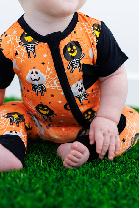 Birdie Bean michael glow-in-the-dark zip romper